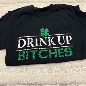 Drink Up Irish Drunk St. Patrick’s Day Tee Shirt Small